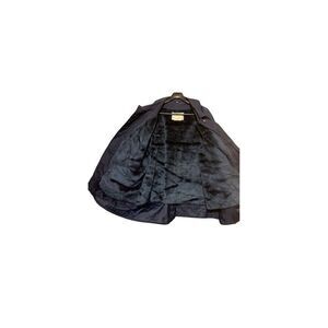 Vintage US Army Men's Black Military Coat Faux Fur Lined Winter Jacket